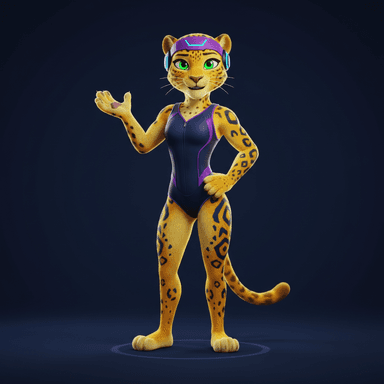Lita the leopard cub mascot